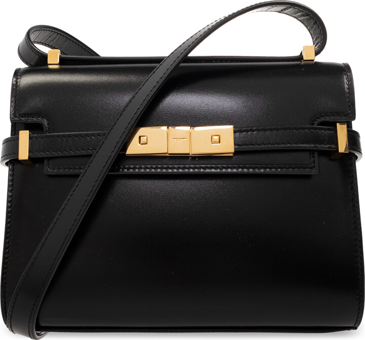 Saint Laurent 'Manhattan Mini' Shoulder Bag - Black - ShopStyle