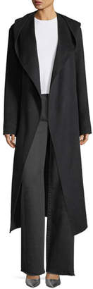 Robert Rodriguez Long Hooded Suede Coat