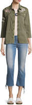 Thumbnail for your product : Mother Insider Crop Jeans with Step Fray