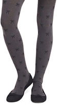 Thumbnail for your product : Wet Seal Dotted Bow Printed Tights