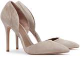 Thumbnail for your product : Reiss Aurelia - Suede Point-toe Shoes in Clay