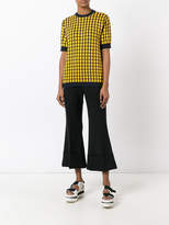 Thumbnail for your product : Marni check pattern knitted top