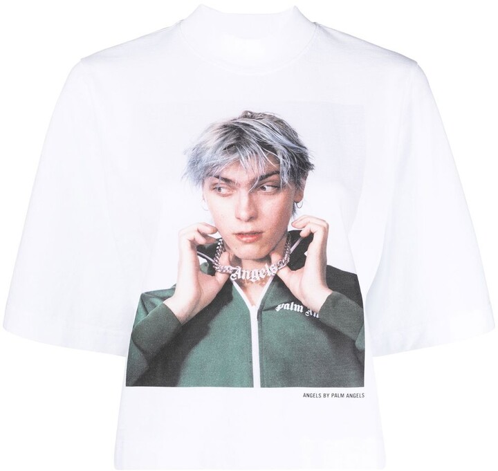 Palm Angels x David Sims photographic-print T-shirt - ShopStyle
