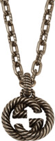 Thumbnail for your product : Gucci Interlocking G Necklace in Aged Silver