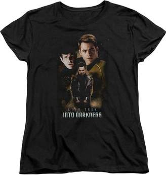 Star Trek Into Darkness Movie Kirk Spock & Khan Aftermath Women's T-Shirt Tee