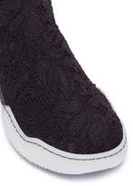 Thumbnail for your product : Stella McCartney Corded lace overlay knit sock sneakers