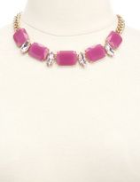 Thumbnail for your product : Charlotte Russe Faceted Stone Collar Necklace
