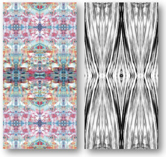 Geode Set II by John Beard - 2 Pieces Gallery Wrapped Canvas Print Set