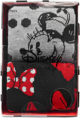 Disney Women's 2-Pk. Minnie Mouse Crew Socks Gift Box