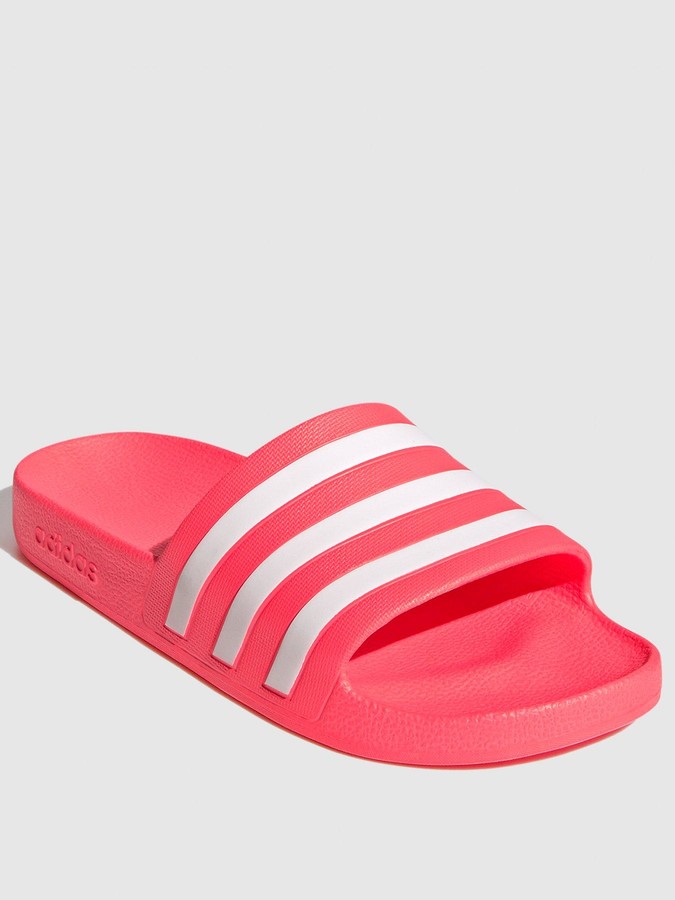 adilette aqua slides pink