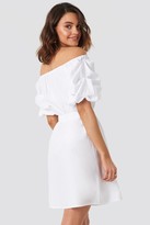 Thumbnail for your product : NA-KD Off Shoulder Puff Sleeve A-Line Dress