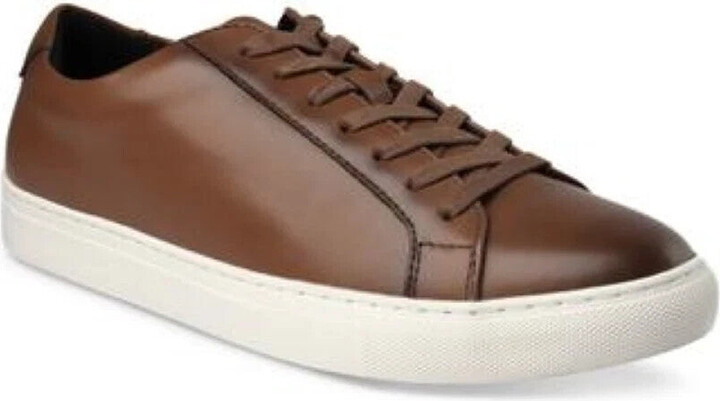 Alfani Men's Grayson 100120988 Sneakers Brown Leather Lace Up Shoes ZPO3749
