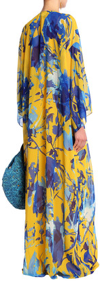 Sachin + Babi Embellished Printed Chiffon Maxi Dress