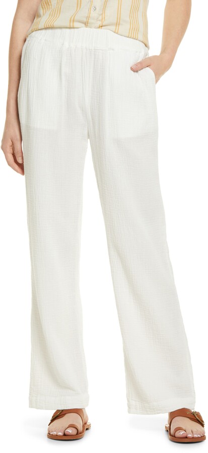 Faherty Cory Dream Cotton Gauze Pull-On Pants - ShopStyle