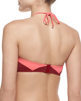 Thumbnail for your product : Marc by Marc Jacobs Kite Two-Tone Bandeau Swim Top