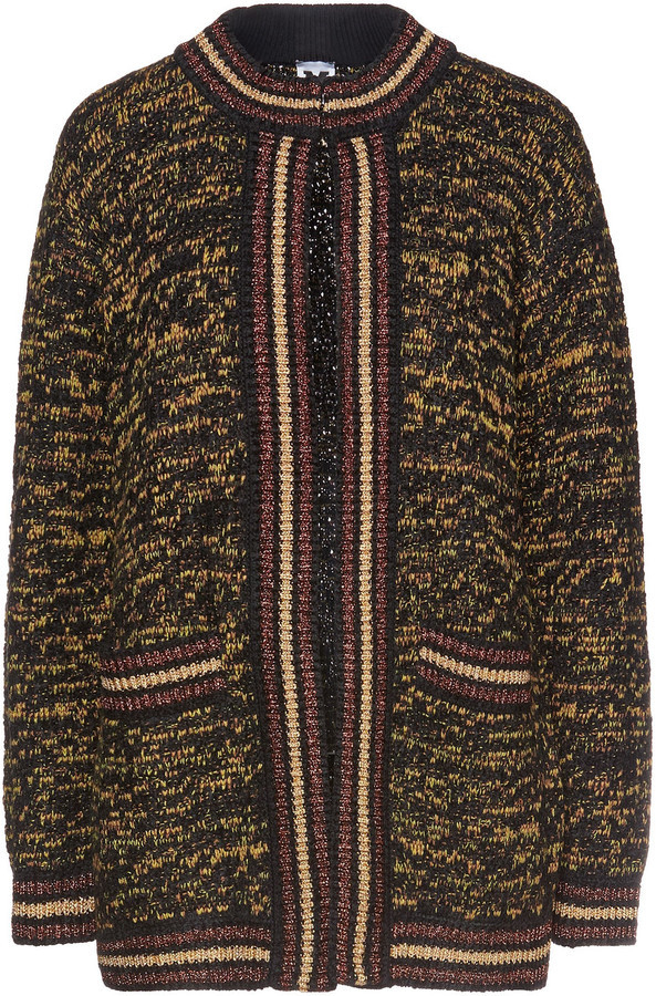 black crochet cardigan uk