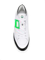 Thumbnail for your product : Leather Crown lace-up front sneakers