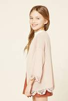 Thumbnail for your product : FOREVER 21 girls Girls Scalloped Cardigan (Kids)
