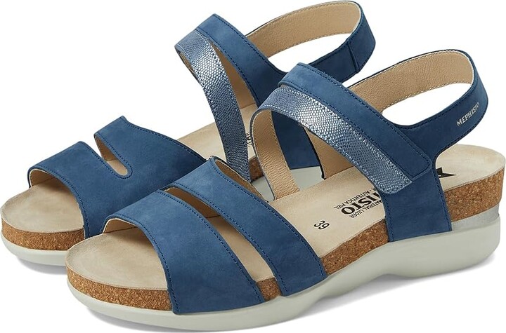 Mephisto Orly Women's Shoes Denim Nubuck : EU 36 (US Women's 6) B - Medium Leather