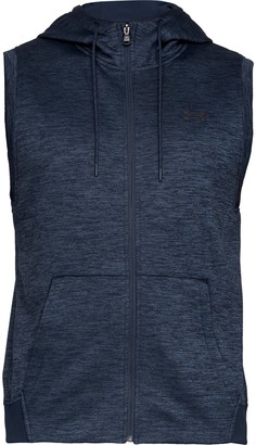 under armour men's armour fleece sleeveless full zip hoodie