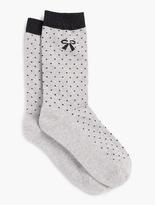 Thumbnail for your product : Talbots Lurex(R) Dot & Bow Trouser Sock
