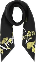 Thumbnail for your product : Alexander McQueen Mushroom Logo Print Scarf