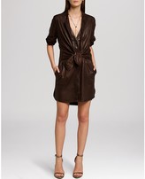 Thumbnail for your product : Halston Dress - Leather Shirt
