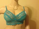 Thumbnail for your product : Wacoal BE tempted by wire free sheer lace bralette adjustable straps S M L