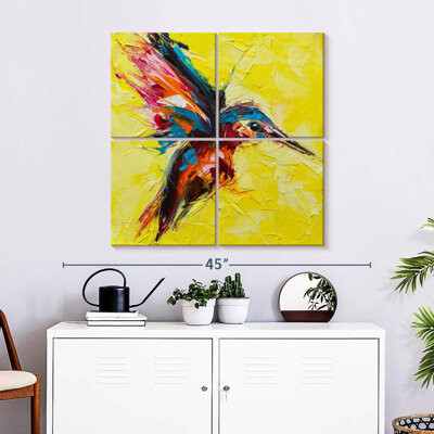 Ebern Designs Brampt Kingfisher Bird