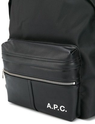 A.P.C. Camden logo-print backpack - ShopStyle