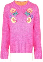 Thumbnail for your product : Mira Mikati Crochet Flower Knitted Sweater