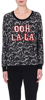 Thumbnail for your product : Markus Lupfer Ooh La La lace sequinned wool jumper