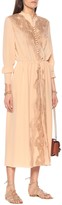 Thumbnail for your product : Chloé Lace-trimmed silk maxi dress