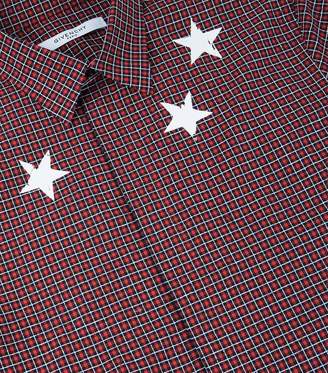 Givenchy Star Collar Check Shirt