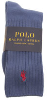 Thumbnail for your product : Polo Ralph Lauren Accessories Navy & Red Casual Crew Socks