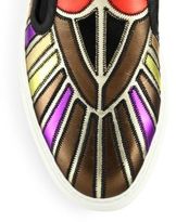 Thumbnail for your product : Givenchy Street Line Multicolor Metallic Leather Skate Sneakers