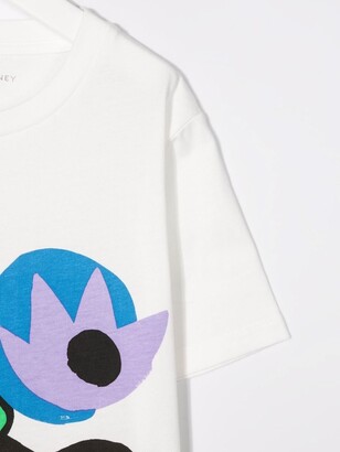 Stella McCartney Kids abstract-print cotton T-shirt