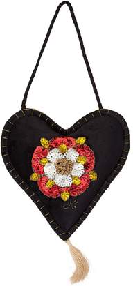 Jan Constantine Tudor Rose Spice Heart Decoration