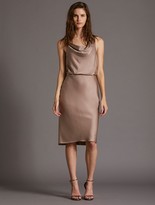 Thumbnail for your product : Halston Cowl Satin Dress