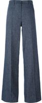 Thumbnail for your product : Erika Cavallini - wide leg trousers - women - Cotton/Linen/Flax/Spandex/Elastane - 40