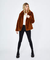 Thumbnail for your product : Alice In The Eve Brigitte Faux Fur Coat Tan