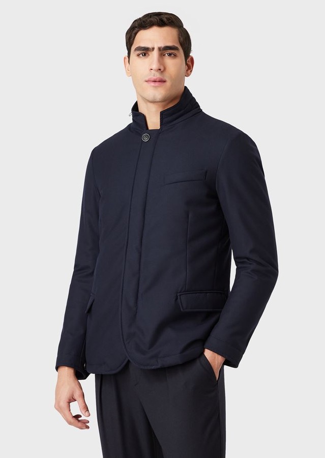 Giorgio Armani Field Jacket In Super 200S Wool - ShopStyle