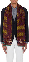Thumbnail for your product : Drakes MEN'S MEDALLION-PRINT WOOL-SILK SCARF
