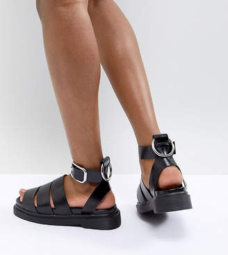 ASOS DESIGN Fico Chunky Gladiator Flat Sandals