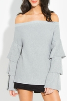 Thumbnail for your product : Sugar Lips Joselle Off Shoulder Sweater