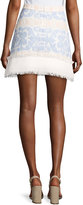 Thumbnail for your product : Alexis Anzel Embroidered Mini Skirt, Blue Pattern