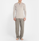 Thumbnail for your product : Zimmerli Check Cotton-Flannel Pyjama Trousers
