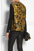 Thumbnail for your product : Versace Silk-back wool-blend sweater