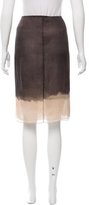 Thumbnail for your product : Vera Wang Dip-Dyed Chiffon Skirt