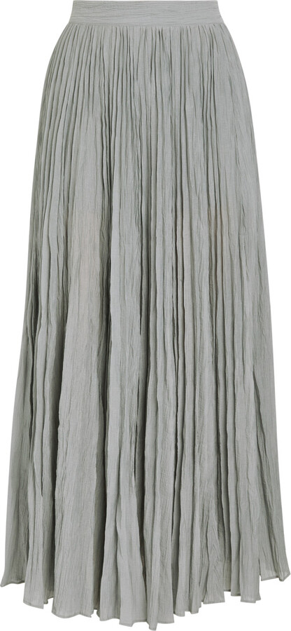 Totême Crinkled Plissé Midi Skirt